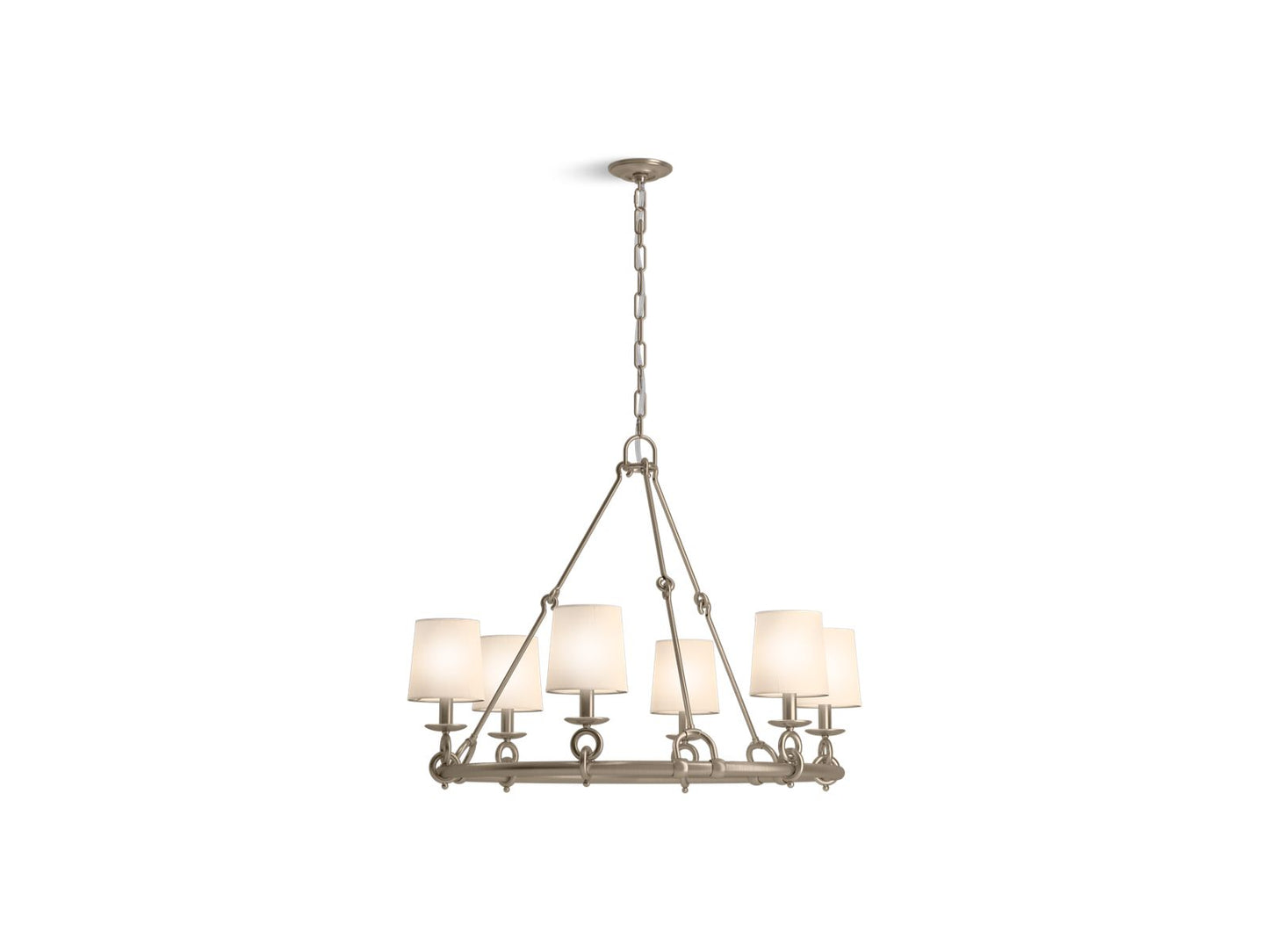 KOHLER K-27749-CH06-BVL Terret 36" Chandelier In Brushed Bronze