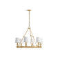 KOHLER K-27749-CH06-2GL Terret 36" Chandelier In Brushed Moderne Brass