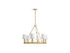 KOHLER K-27749-CH06-2GL Terret 36" Chandelier In Brushed Moderne Brass