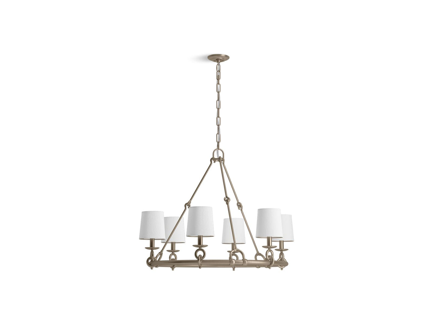 KOHLER K-27749-CH06-BVL Terret 36" Chandelier In Brushed Bronze