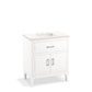 KOHLER K-33552-ASB-0 Seer 30" Bathroom Vanity Cabinet With Sink And Quartz Top In White