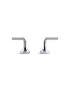 KOHLER K-27010-4-BMB Occasion Lever Bathroom Sink Faucet Handles - Matte Black With Brushed Moderne Brass
