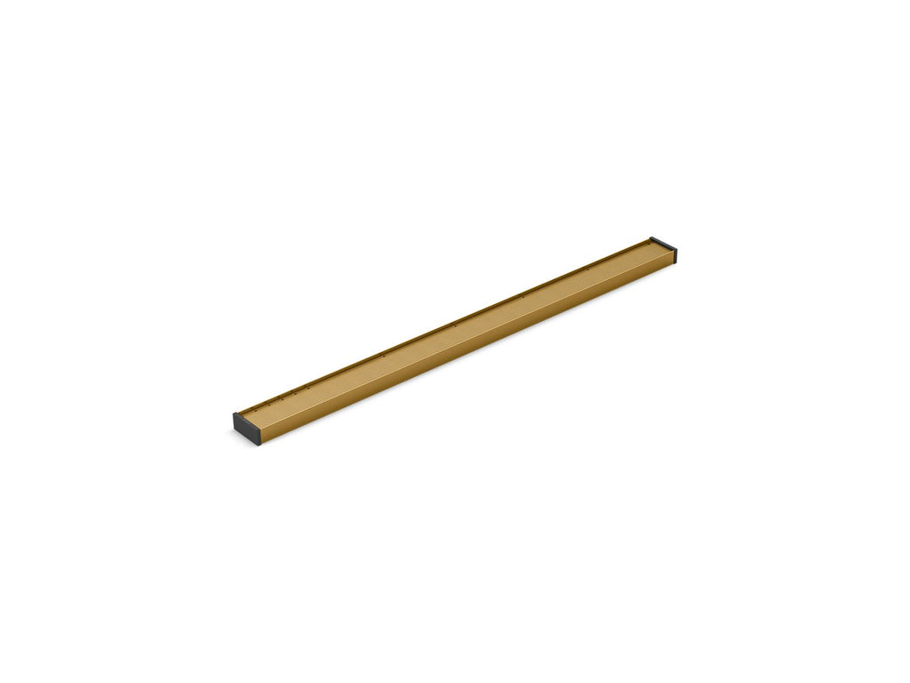 KOHLER K-80647-2MB 2-1/2" X 36" Linear Drain Grate With Tile-In Panel - Vibrant Brushed Moderne Brass