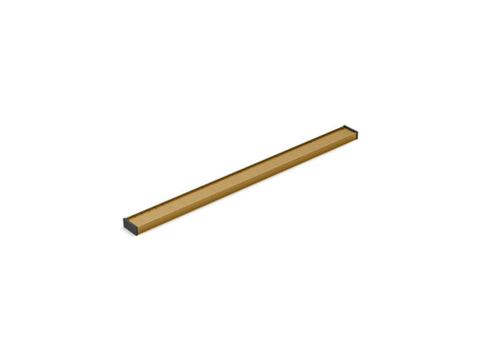 KOHLER K-80647-2MB 2-1/2" x 36" linear drain grate with tile-in panel - Vibrant Brushed Moderne Brass
