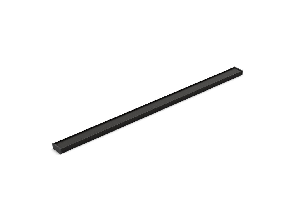 KOHLER K-80648-BL 2-1/2" X 48" Linear Drain Grate With Tile-In Panel - Matte Black