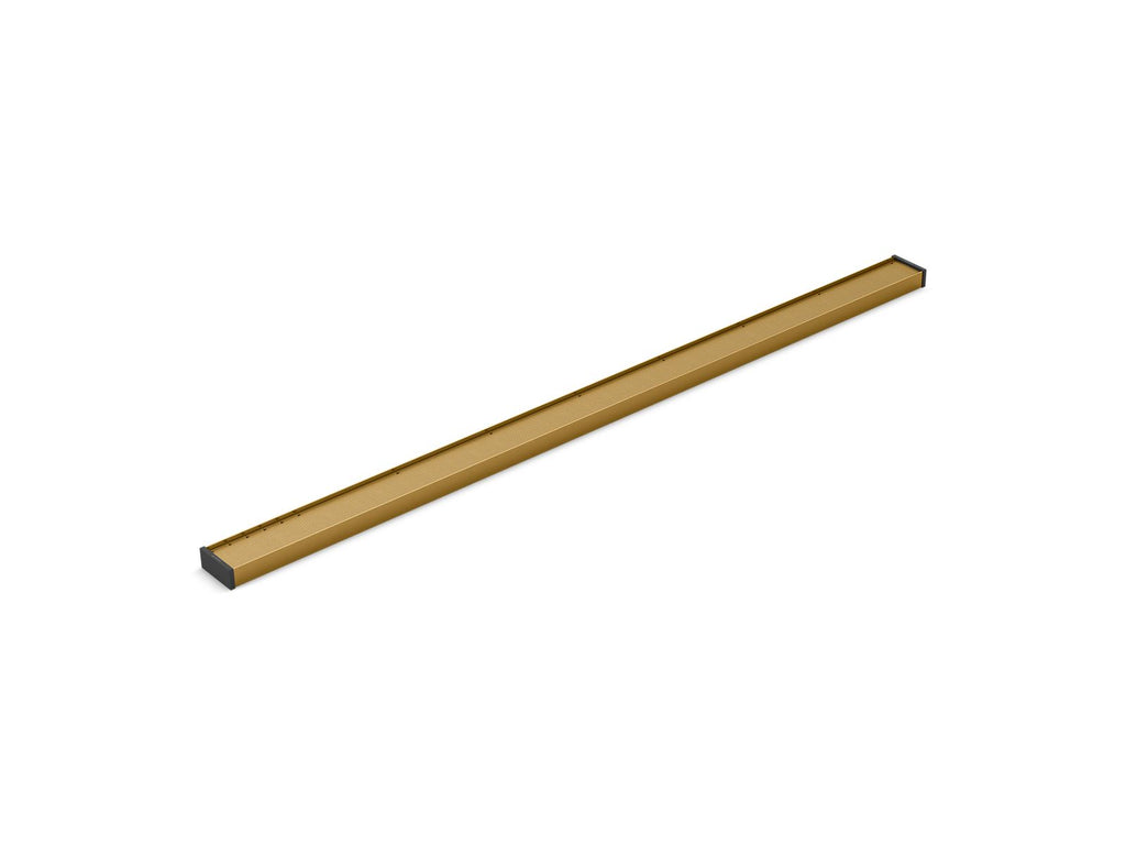 KOHLER K-80648-2MB 2-1/2" X 48" Linear Drain Grate With Tile-In Panel - Vibrant Brushed Moderne Brass
