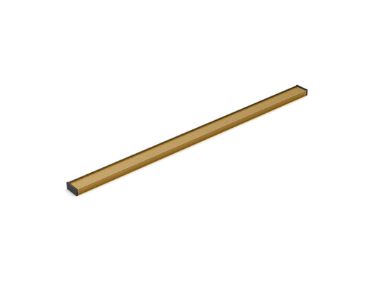 KOHLER K-80648-2MB 2-1/2" x 48" linear drain grate with tile-in panel - Vibrant Brushed Moderne Brass