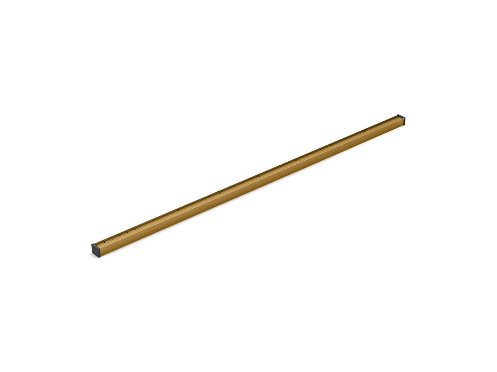 KOHLER K-80651-2MB 1-1/4" X 48" Linear Drain Grate With Tile-In Panel - Vibrant Brushed Moderne Brass