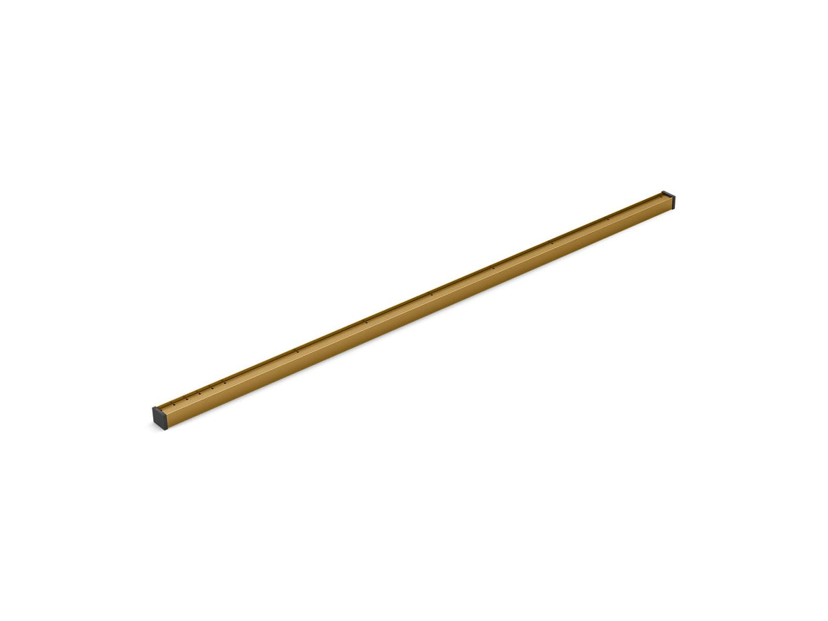 KOHLER K-80651-2MB 1-1/4" X 48" Linear Drain Grate With Tile-In Panel - Vibrant Brushed Moderne Brass