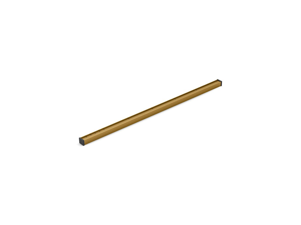 KOHLER K-80650-2MB 1-1/4" X 36" Linear Drain Grate With Tile-In Panel - Vibrant Brushed Moderne Brass