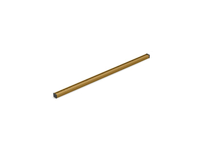KOHLER K-80650-2MB 1-1/4" x 36" linear drain grate with tile-in panel - Vibrant Brushed Moderne Brass
