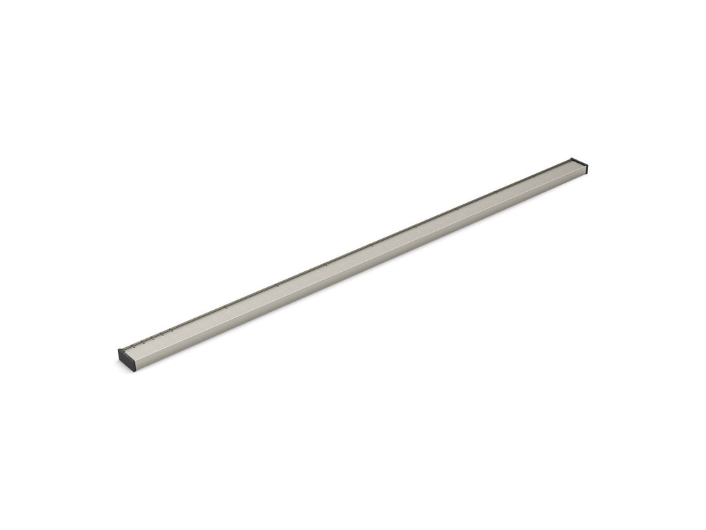 KOHLER K-80649-BNK 2-1/2" X 60" Linear Drain Grate With Tile-In Panel - Anodized Brushed Nickel