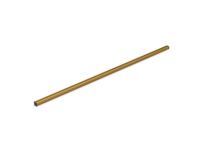 KOHLER K-80652-2MB 1-1/4" x 60" linear drain grate with tile-in panel - Vibrant Brushed Moderne Brass