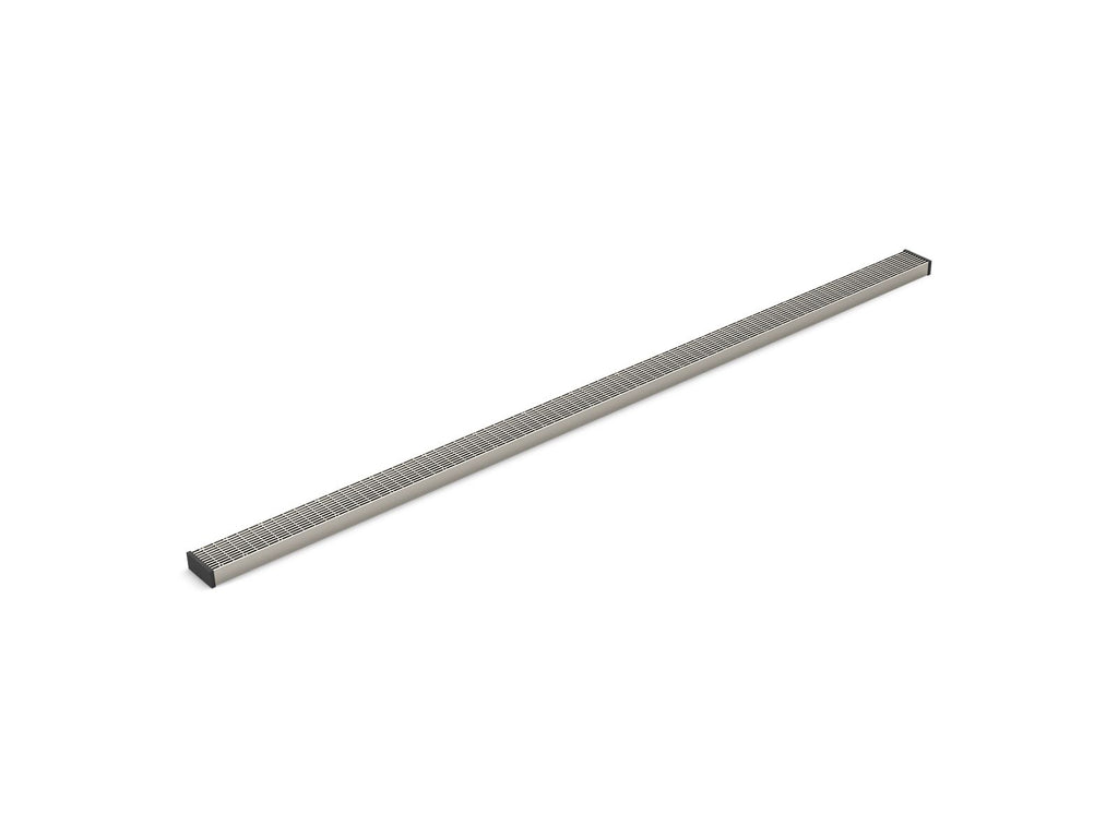 KOHLER K-80655-BNK 2-1/2" X 60" Linear Drain Grate With Lattice Pattern - Anodized Brushed Nickel