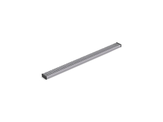 KOHLER K-80653-SH 2-1/2" x 36" linear drain grate with lattice pattern - Bright Silver