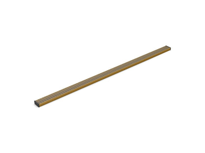 KOHLER K-80655-2MB 2-1/2" x 60" linear drain grate with lattice pattern - Vibrant Brushed Moderne Brass