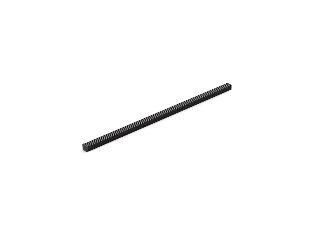 KOHLER K-80654-BL 2-1/2" X 48" Linear Drain Grate With Lattice Pattern - Matte Black