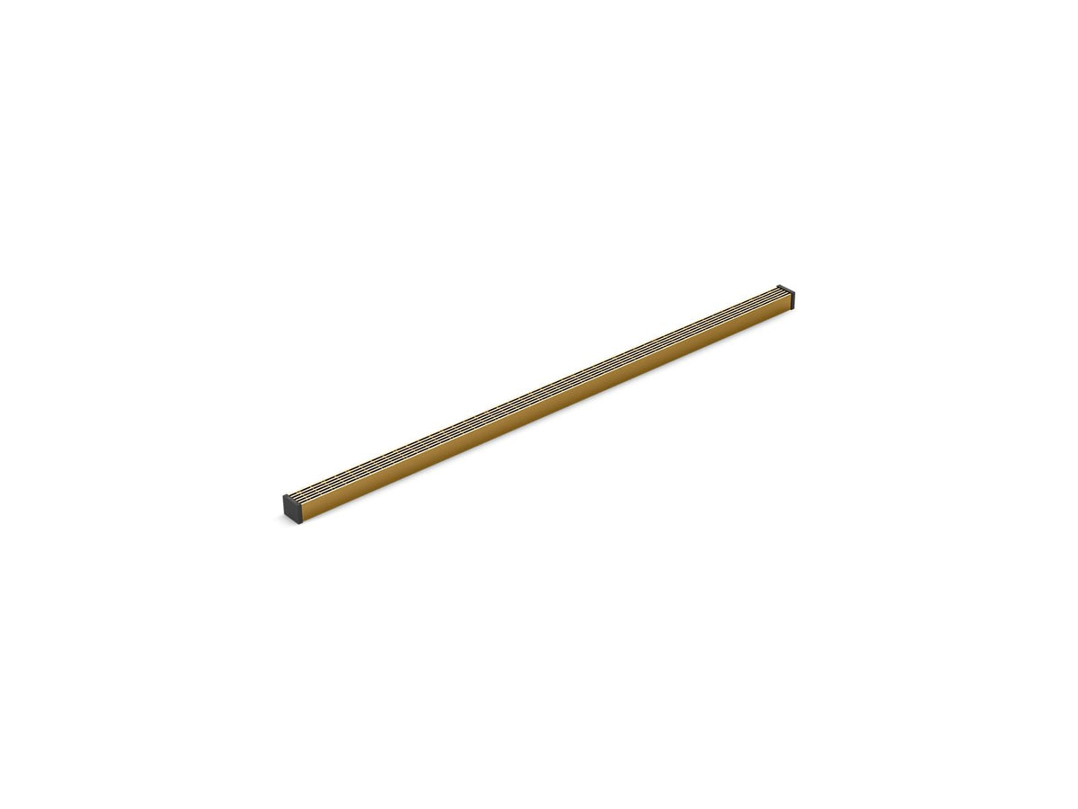 KOHLER K-80654-2MB 2-1/2" X 48" Linear Drain Grate With Lattice Pattern - Vibrant Brushed Moderne Brass