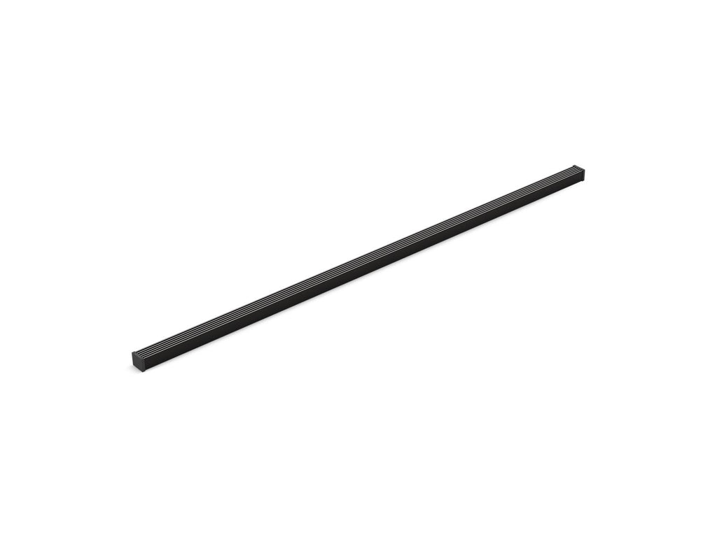 KOHLER K-80657-BL 1-1/4" X 48" Linear Drain Grate With Lattice Pattern - Matte Black