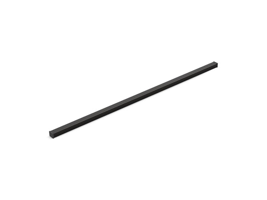 KOHLER K-80657-BL 1-1/4" x 48" linear drain grate with lattice pattern - Matte Black
