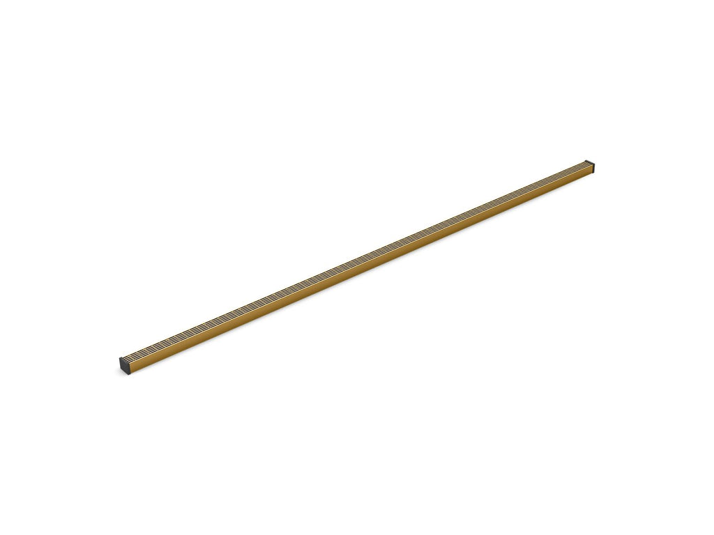 KOHLER K-80658-2MB 1-1/4" X 60" Linear Drain Grate With Lattice Pattern - Vibrant Brushed Moderne Brass