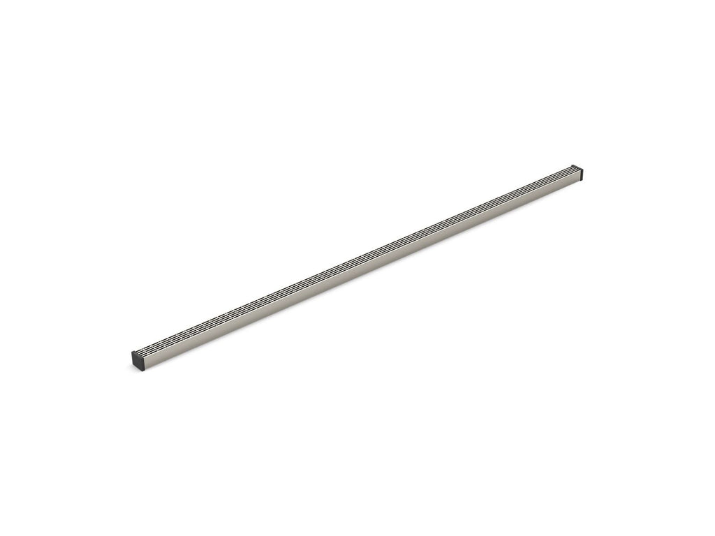 KOHLER K-80657-BNK 1-1/4" X 48" Linear Drain Grate With Lattice Pattern - Anodized Brushed Nickel