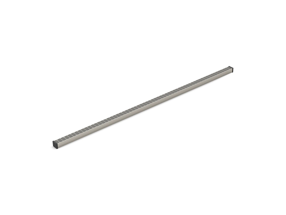 KOHLER K-80657-BNK 1-1/4" X 48" Linear Drain Grate With Lattice Pattern - Anodized Brushed Nickel