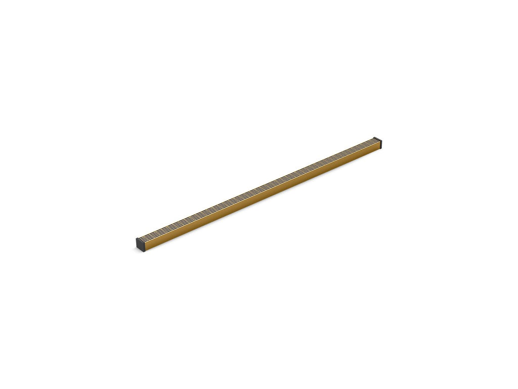 KOHLER K-80656-2MB 1-1/4" X 36" Linear Drain Grate With Lattice Pattern - Vibrant Brushed Moderne Brass