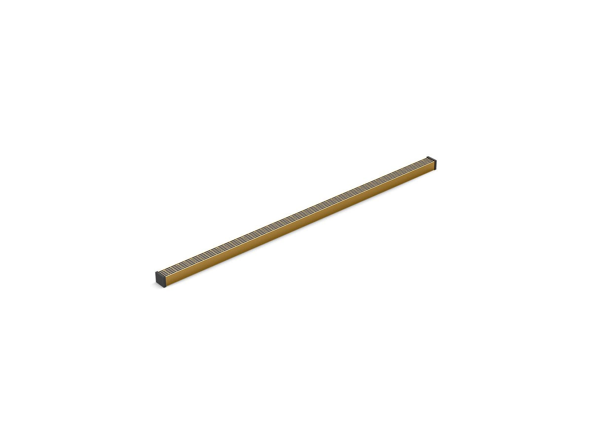 KOHLER K-80656-2MB 1-1/4" X 36" Linear Drain Grate With Lattice Pattern - Vibrant Brushed Moderne Brass