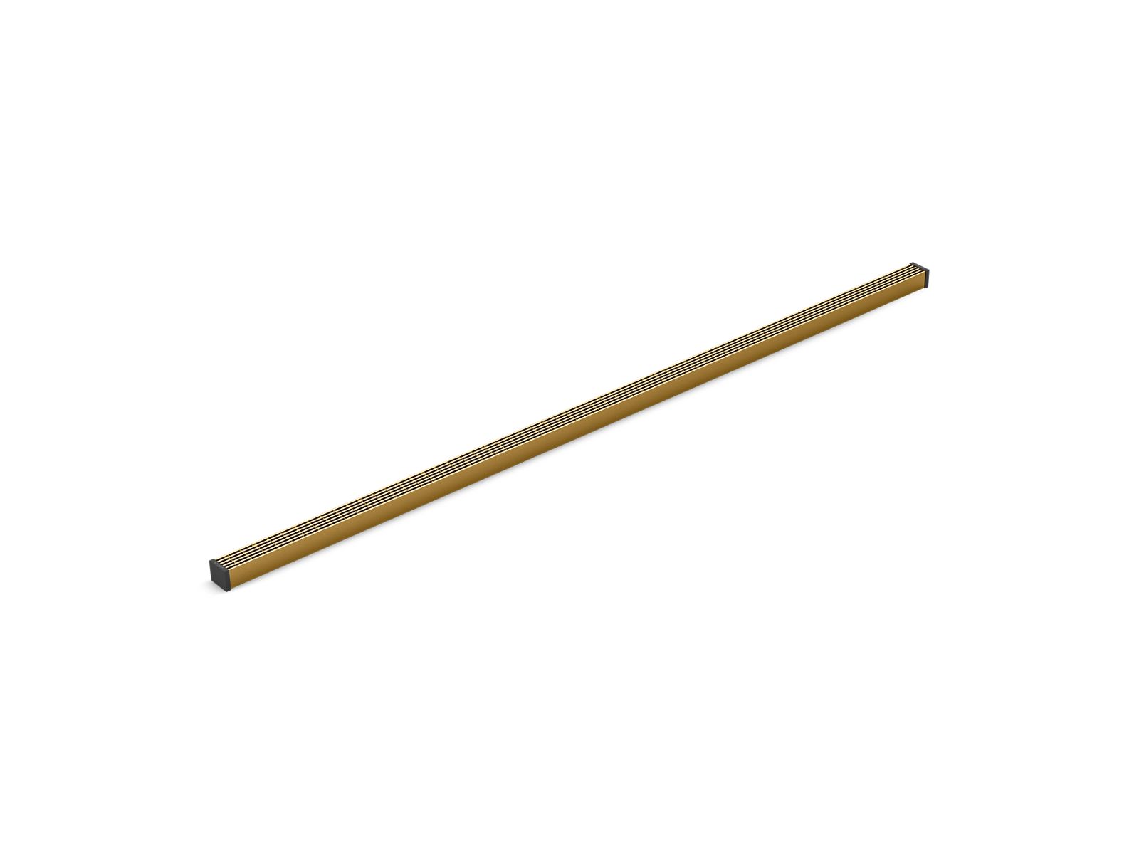 KOHLER K-80657-2MB 1-1/4" X 48" Linear Drain Grate With Lattice Pattern - Vibrant Brushed Moderne Brass