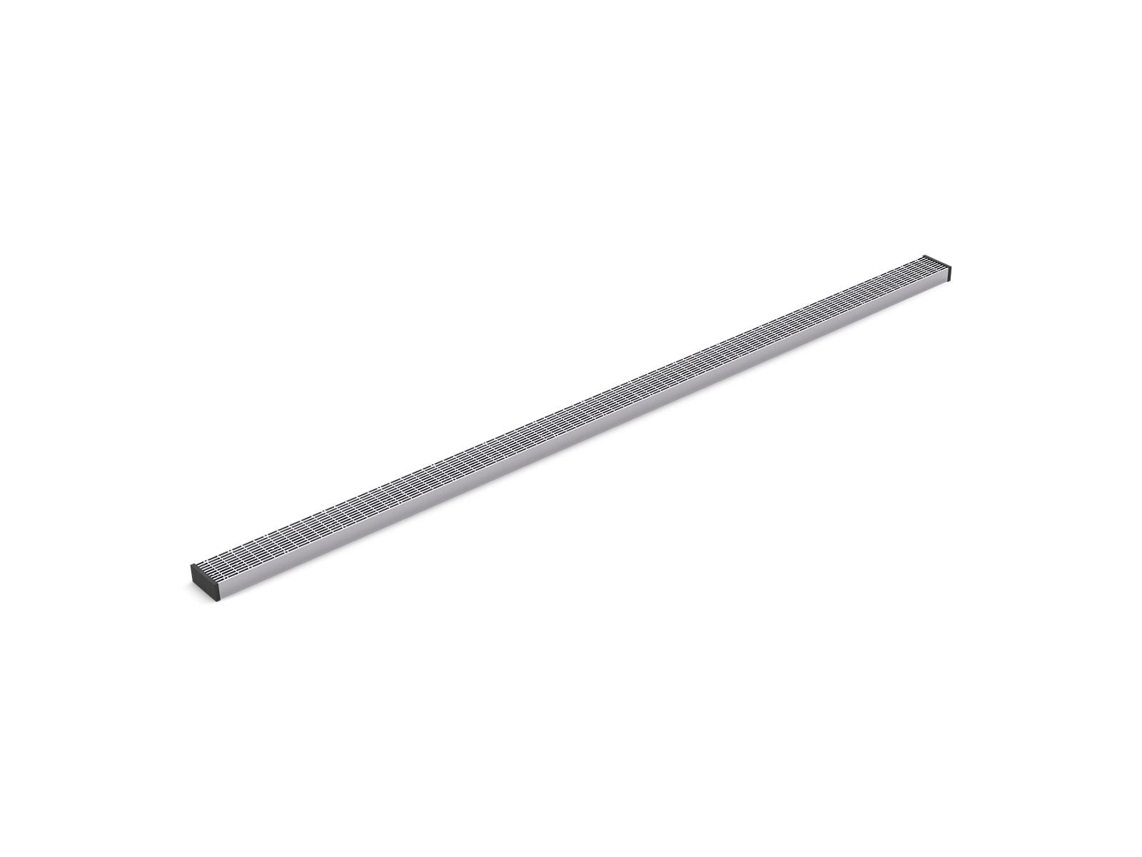 KOHLER K-80655-BNK 2-1/2" X 60" Linear Drain Grate With Lattice Pattern - Anodized Brushed Nickel