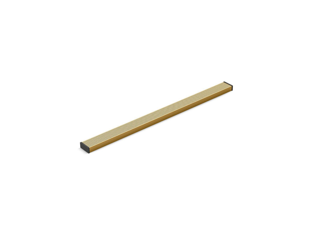 KOHLER K-80659-2MB 2-1/2" X 36" Linear Drain Grate With Perforated Pattern - Vibrant Brushed Moderne Brass