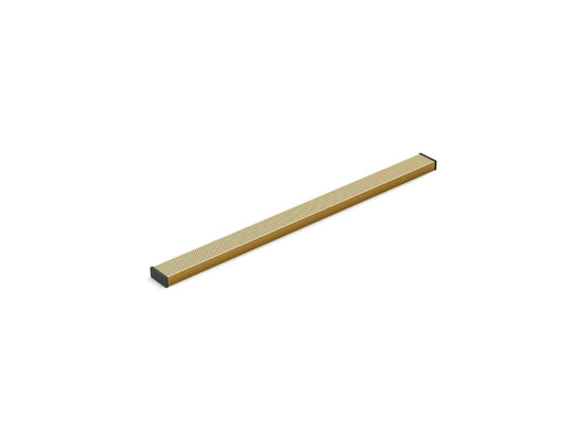 KOHLER K-80659-2MB 2-1/2" x 36" linear drain grate with perforated pattern - Vibrant Brushed Moderne Brass