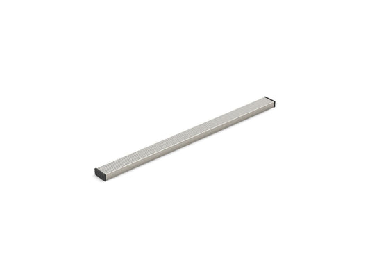 KOHLER K-80659-BNK 2-1/2" x 36" linear drain grate with perforated pattern - Anodized Brushed Nickel