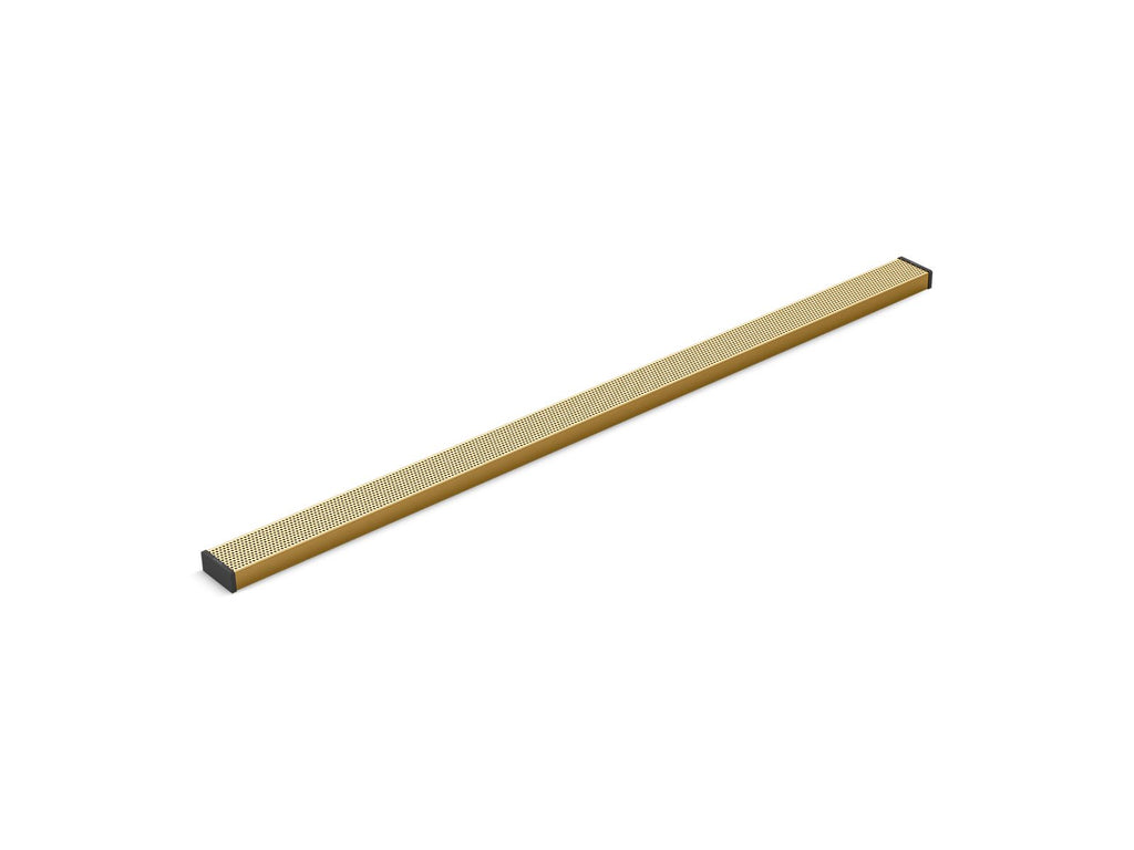 KOHLER K-80660-2MB 2-1/2" X 48" Linear Drain Grate With Perforated Pattern - Vibrant Brushed Moderne Brass