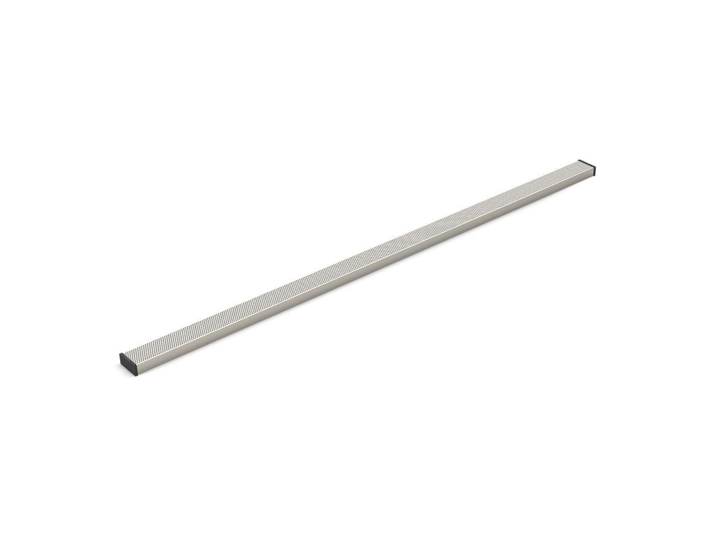 KOHLER K-80661-BNK 2-1/2" X 60" Linear Drain Grate With Perforated Pattern - Anodized Brushed Nickel