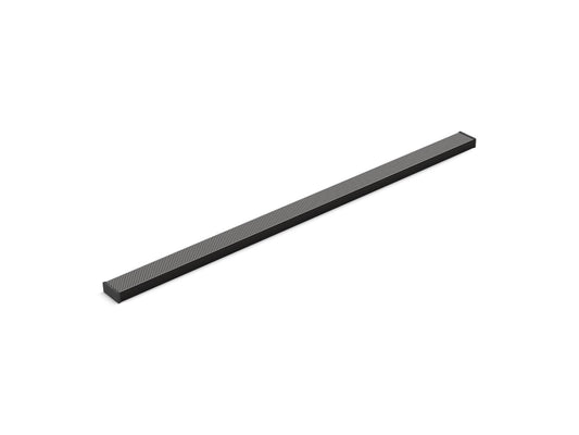 KOHLER K-80660-BL 2-1/2" x 48" linear drain grate with perforated pattern - Matte Black
