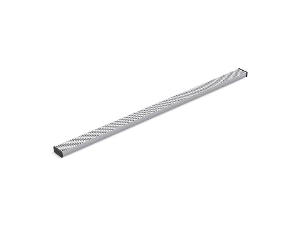 KOHLER K-80660-SH 2-1/2" X 48" Linear Drain Grate With Perforated Pattern - Bright Silver