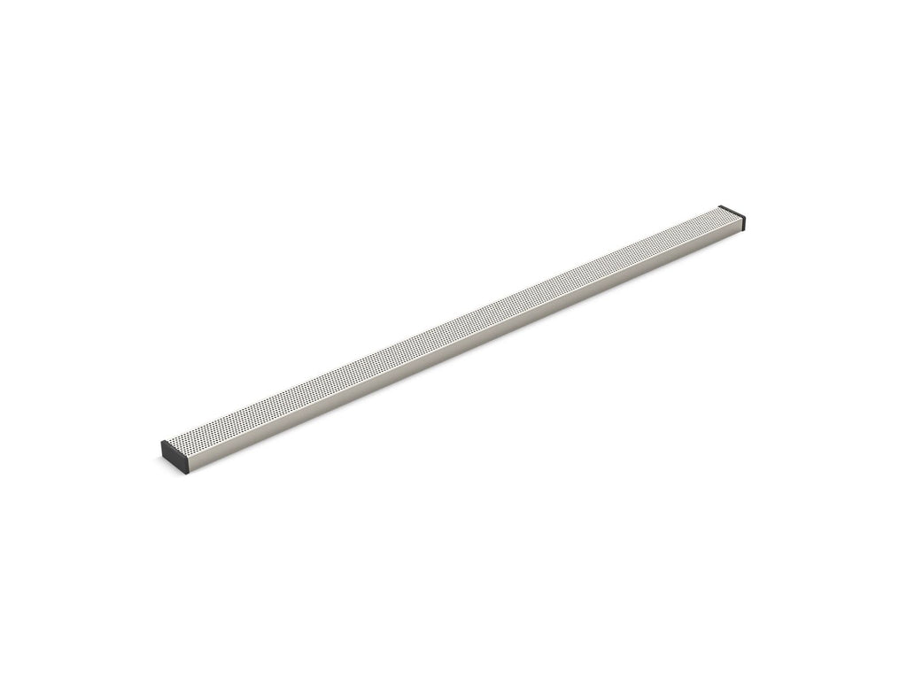 KOHLER K-80660-BNK 2-1/2" X 48" Linear Drain Grate With Perforated Pattern - Anodized Brushed Nickel