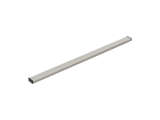 KOHLER K-80660-BNK 2-1/2" x 48" linear drain grate with perforated pattern - Anodized Brushed Nickel