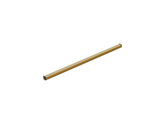 KOHLER K-80662-2MB 1-1/4" x 36" linear drain grate with perforated pattern - Vibrant Brushed Moderne Brass