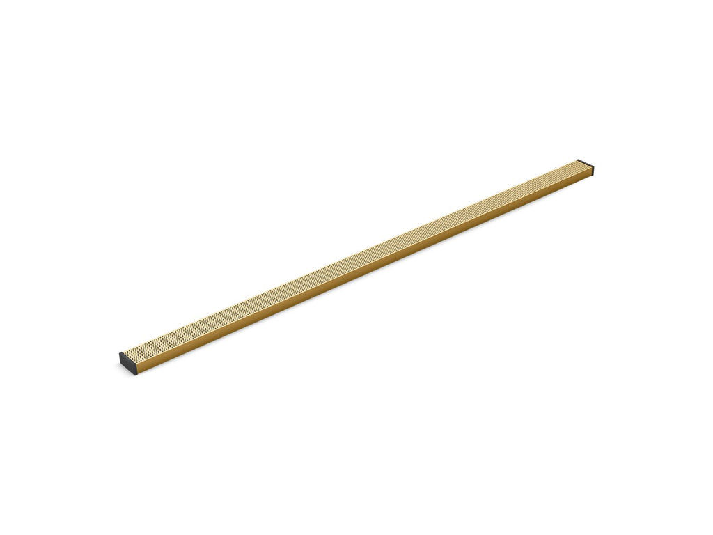 KOHLER K-80661-2MB 2-1/2" X 60" Linear Drain Grate With Perforated Pattern - Vibrant Brushed Moderne Brass