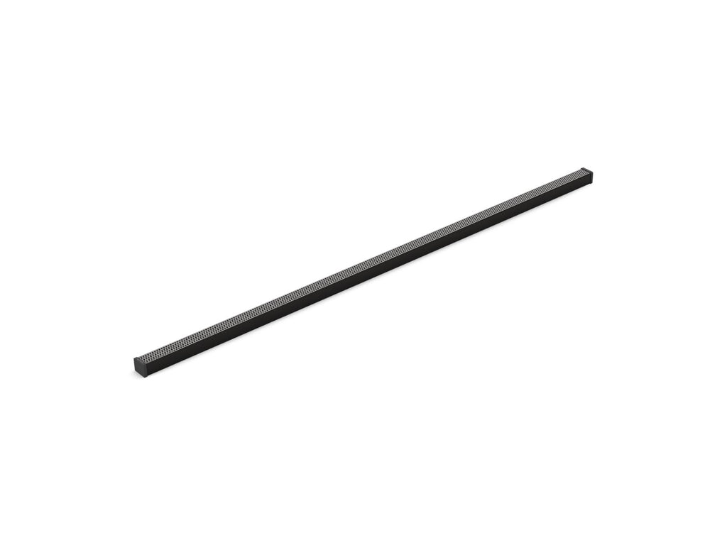 KOHLER K-80663-BL 1-1/4" X 48" Linear Drain Grate With Perforated Pattern - Matte Black