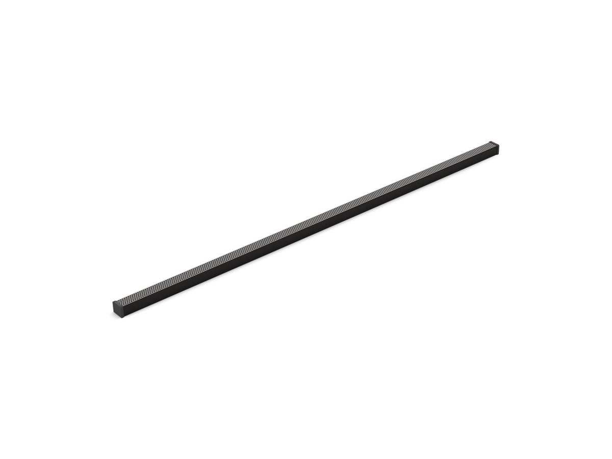 KOHLER K-80663-BL 1-1/4" X 48" Linear Drain Grate With Perforated Pattern - Matte Black