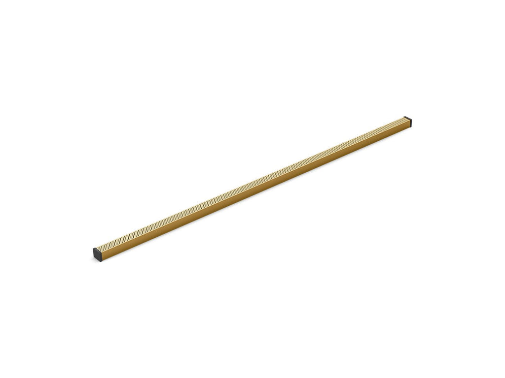 KOHLER K-80663-2MB 1-1/4" X 48" Linear Drain Grate With Perforated Pattern - Vibrant Brushed Moderne Brass