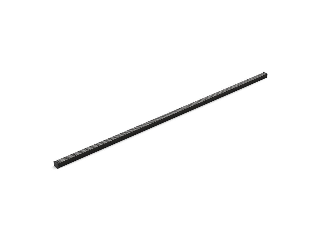 KOHLER K-80664-BL 1-1/4" X 60" Linear Drain Grate With Perforated Pattern - Matte Black