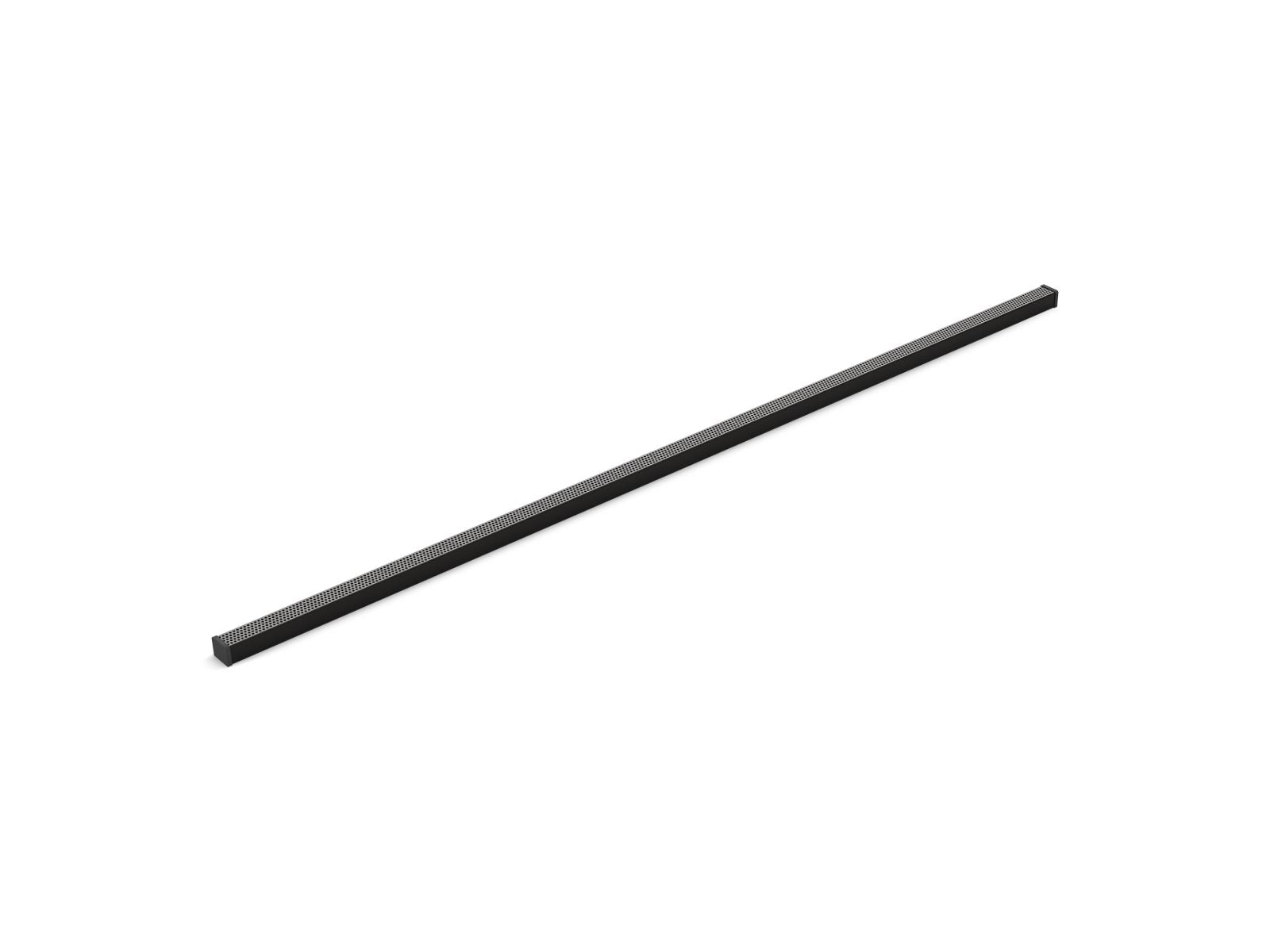 KOHLER K-80664-BL 1-1/4" X 60" Linear Drain Grate With Perforated Pattern - Matte Black