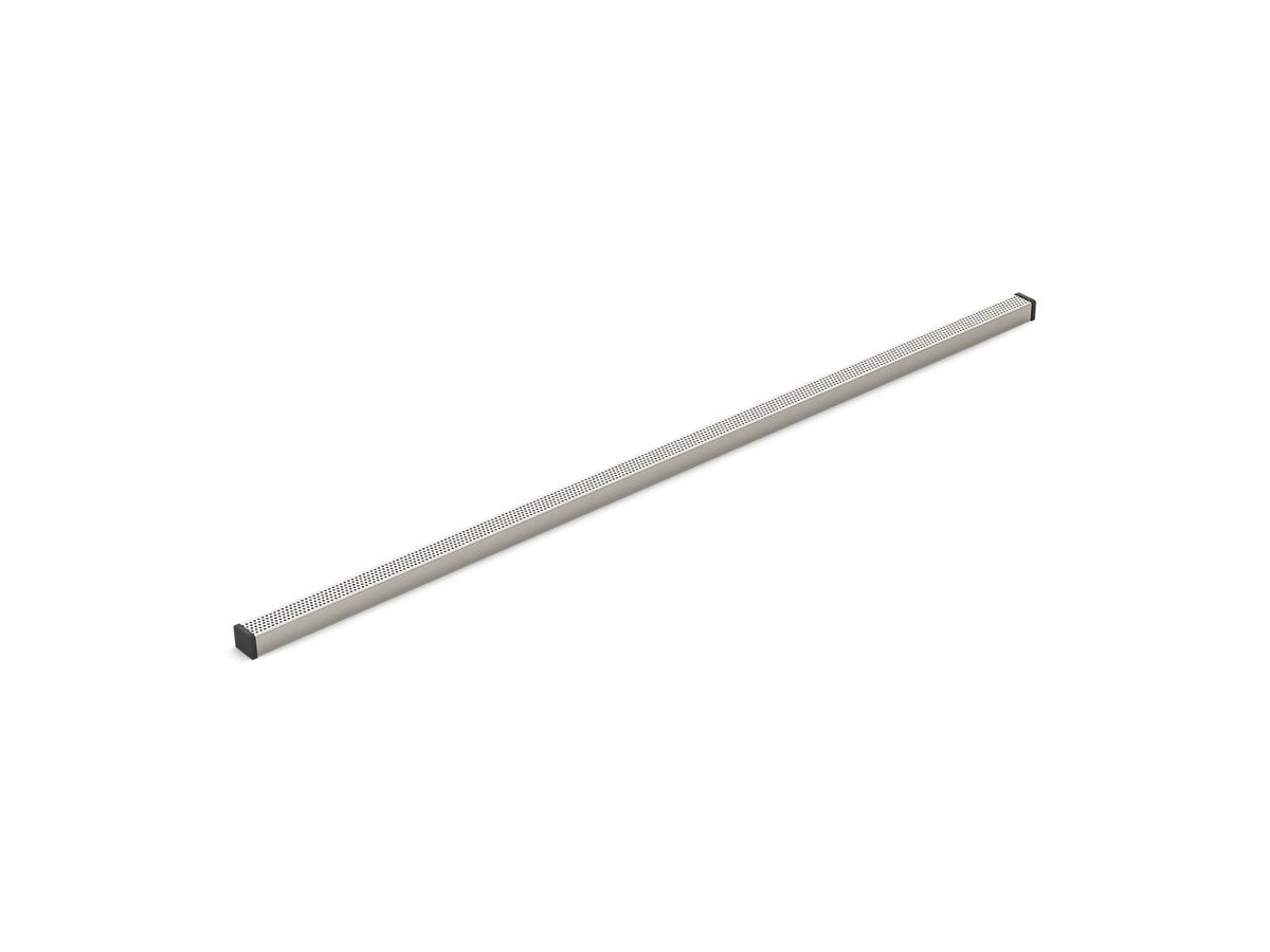 KOHLER K-80663-BNK 1-1/4" X 48" Linear Drain Grate With Perforated Pattern - Anodized Brushed Nickel