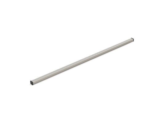 KOHLER K-80663-BNK 1-1/4" x 48" linear drain grate with perforated pattern - Anodized Brushed Nickel