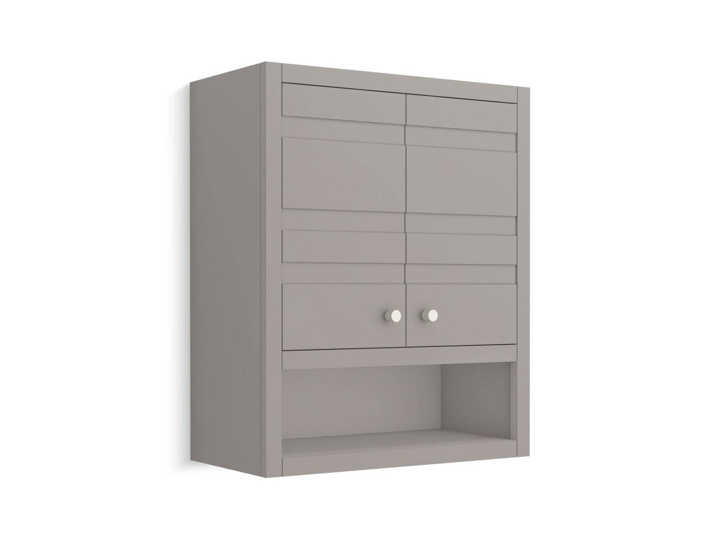 KOHLER K-33528-ASB-1WT Helst 24" X 28" Wall Cabinet In Mohair Grey